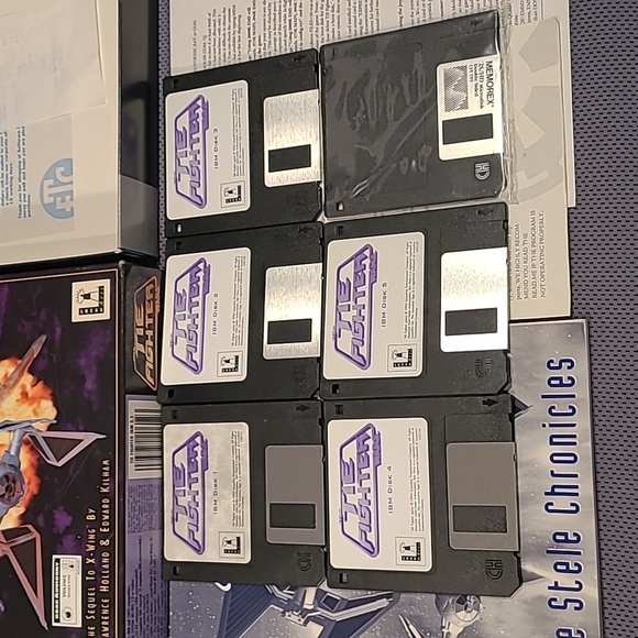1994 Star Wars The Tie Fighter Computer Game 3.5" 1.44 MB Disks - Picture 3 of 15